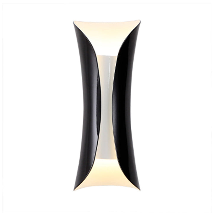 Lisslune | Tubular Nightstand Wall Lighting Ideas Metal Modern Style Wall Mounted Lamp in Black