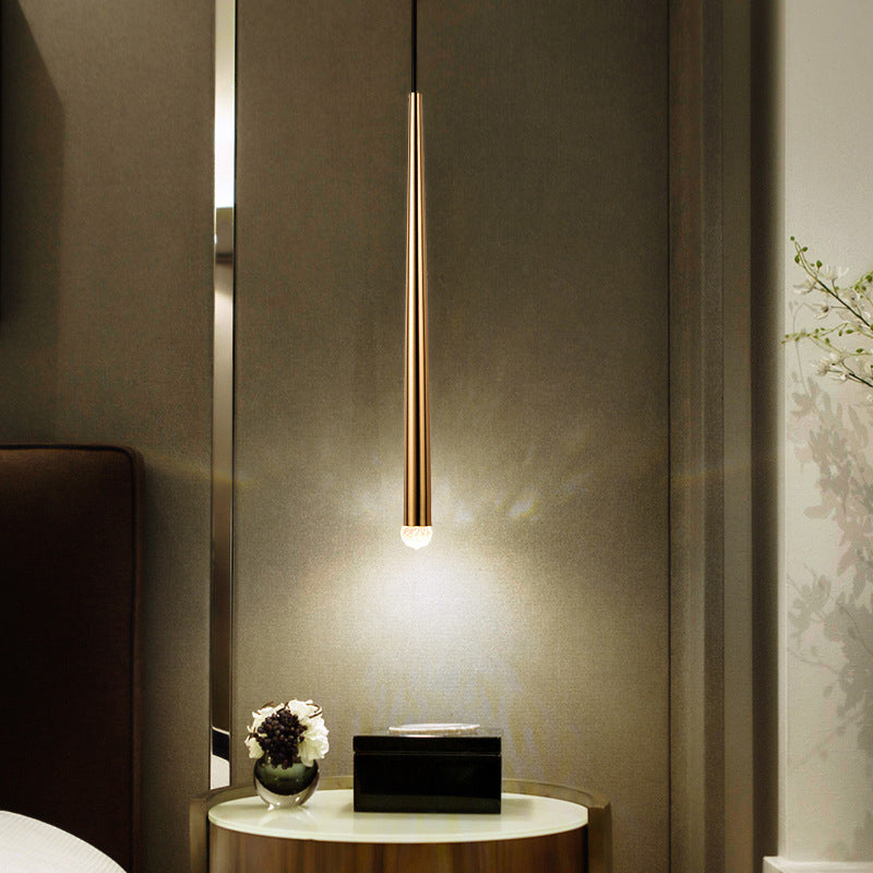 Skørter | Living room LED wall lighting Nordic Gold Crystal wall lamp Wall lamp with conical metal diffuser