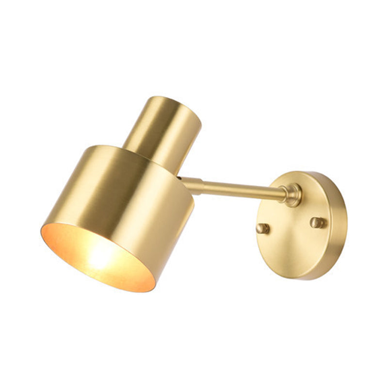 Lisslune | Metallic Geometry Wall Lamp Modernity 1 Bulb Wall Light in Brass for Dining Room