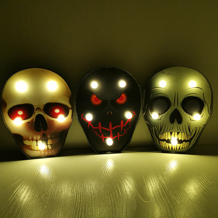 Skørter | Horror Element Night Light Simple Plastic Battery Operated LED Black Bedside Lighting
