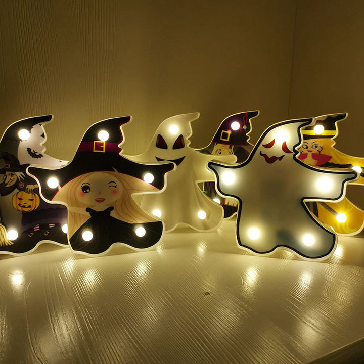 Skørter | Horror Element Night Light Simple Plastic Battery Operated LED Black Bedside Lighting