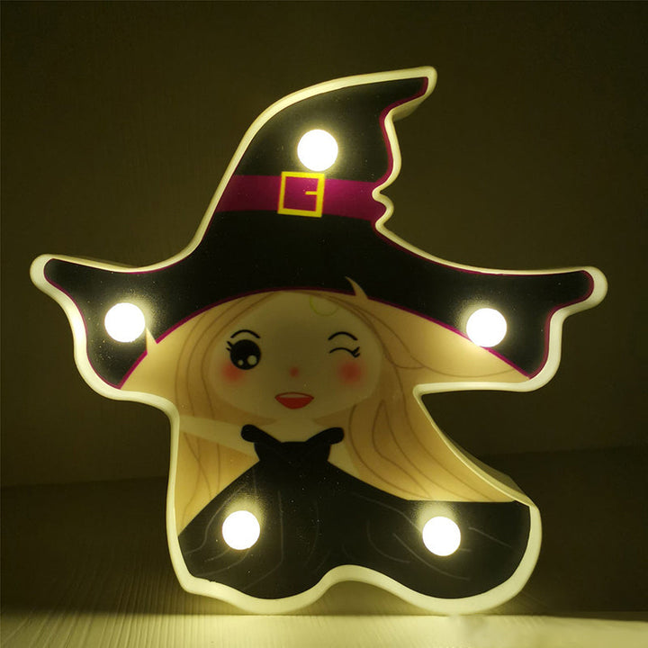 Skørter | Horror Element Night Light Simple Plastic Battery Operated LED Black Bedside Lighting