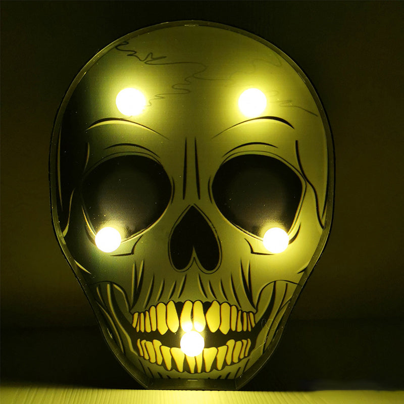 Skørter | Horror Element Night Light Simple Plastic Battery Operated LED Black Bedside Lighting