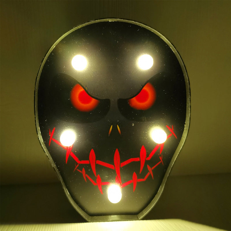 Skørter | Horror Element Night Light Simple Plastic Battery Operated LED Black Bedside Lighting
