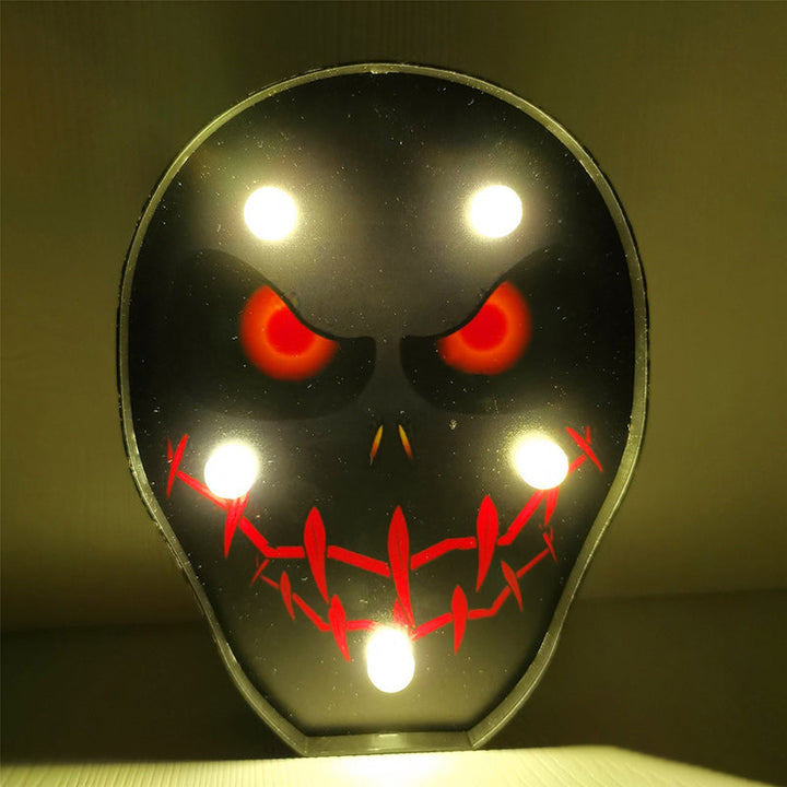 Skørter | Horror Element Night Light Simple Plastic Battery Operated LED Black Bedside Lighting