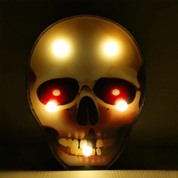 Skørter | Horror Element Night Light Simple Plastic Battery Operated LED Black Bedside Lighting