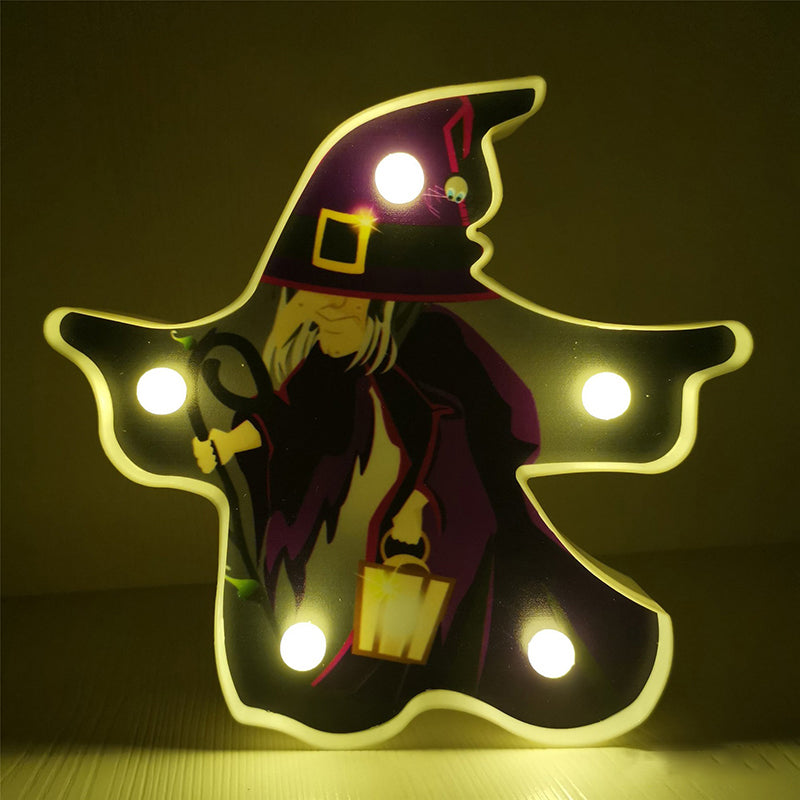 Skørter | Horror Element Night Light Simple Plastic Battery Operated LED Black Bedside Lighting