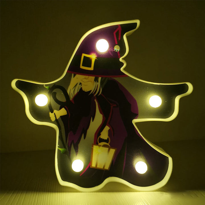 Skørter | Horror Element Night Light Simple Plastic Battery Operated LED Black Bedside Lighting