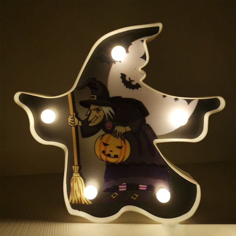 Skørter | Horror Element Night Light Simple Plastic Battery Operated LED Black Bedside Lighting
