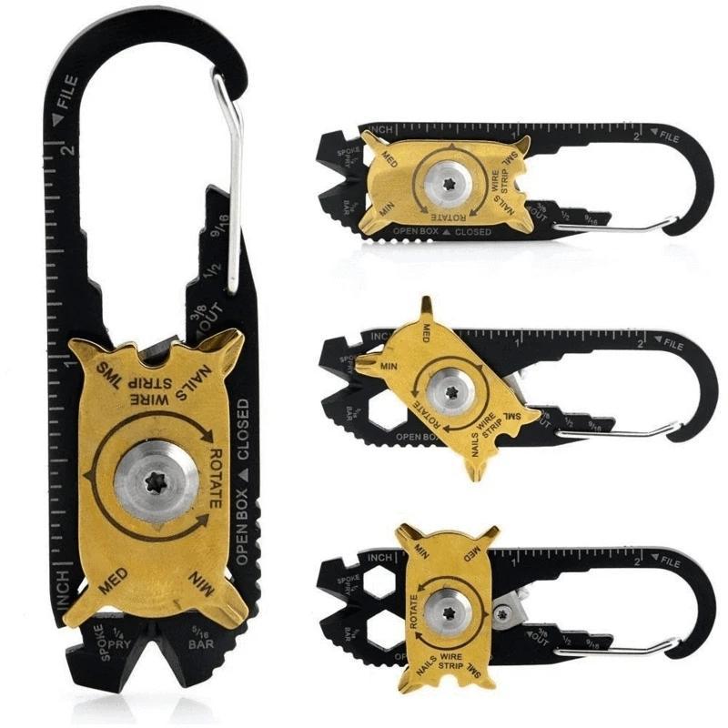 Lisslune | 20 in 1 Multi-function carabiner made of stainless steel