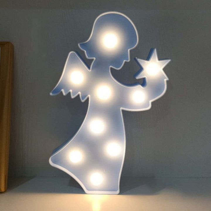 Skørter | Girls Element Plastic Night Light Contemporary Battery-Powered LED Table Lamp