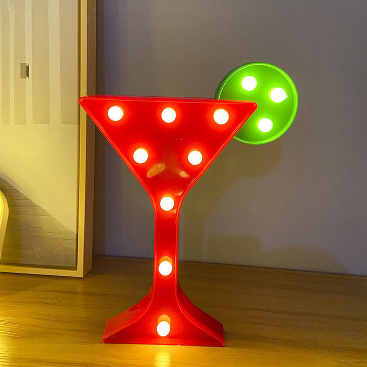 Skørter | Plastic Cartoon Art Wall Lamp Minimalist Battery Powered LED Nightstand Lighting