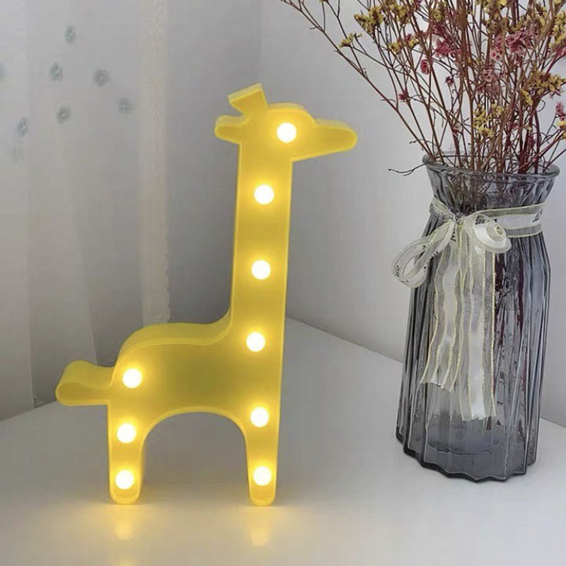 Skørter | Plastic Cartoon Art Wall Lamp Minimalist Battery Powered LED Nightstand Lighting