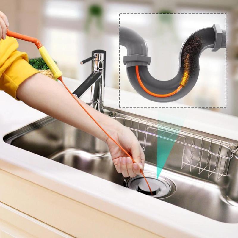 Lisslune | Bequee Hair Clog Tool, Anti-Clog Tool for Wastewater Channel