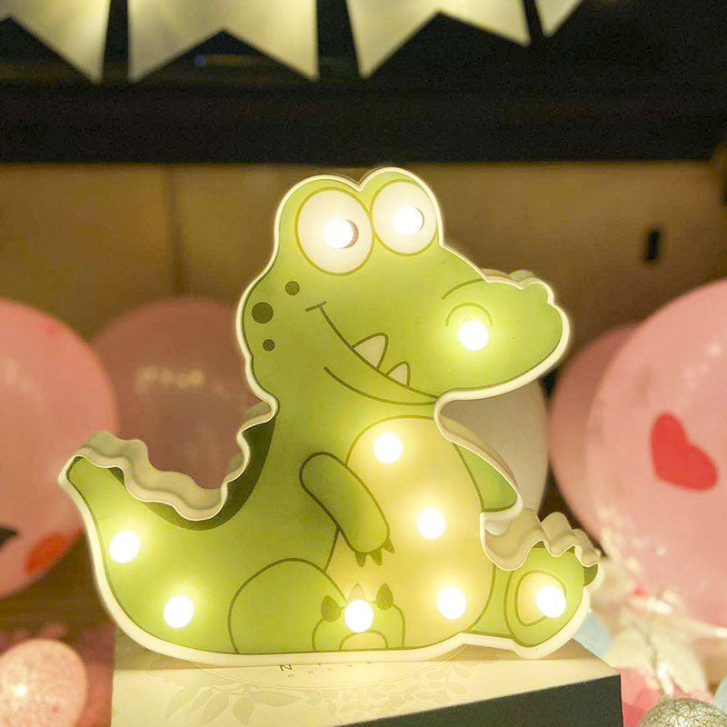 Skørter | Plastic Cartoon Art Wall Lamp Minimalist Battery Powered LED Nightstand Lighting