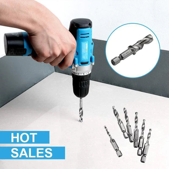 Lisslune | 6 piece combination tap bit set hexagon shank