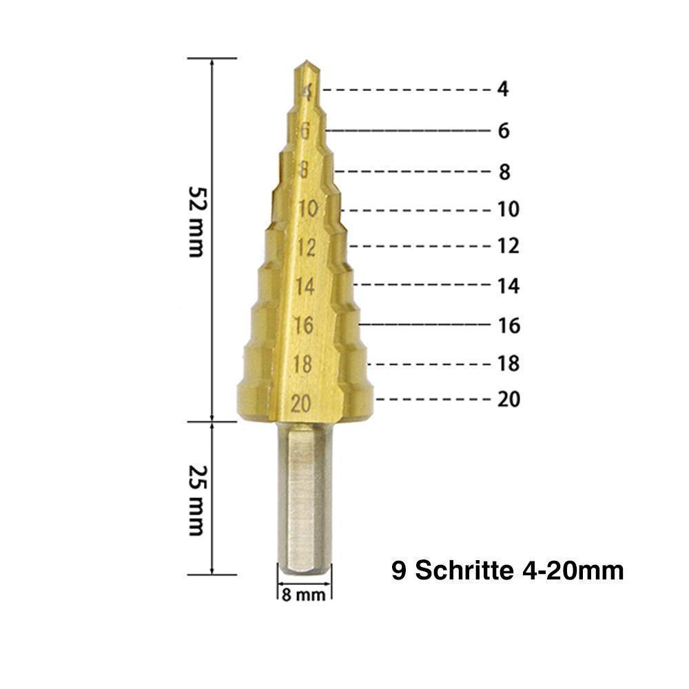 Lisslune | Titanium Step Drill (3 Pieces)