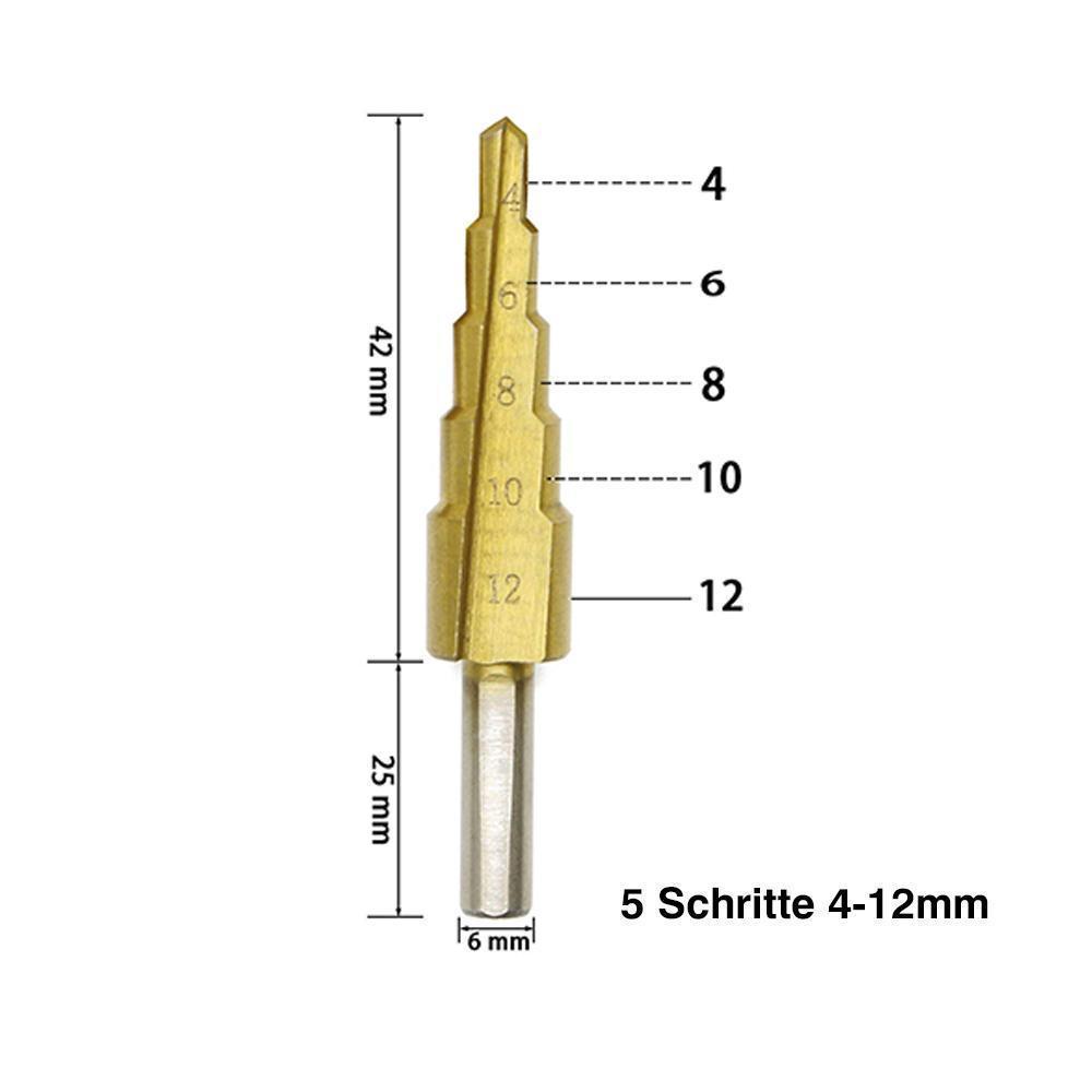 Lisslune | Titanium Step Drill (3 Pieces)