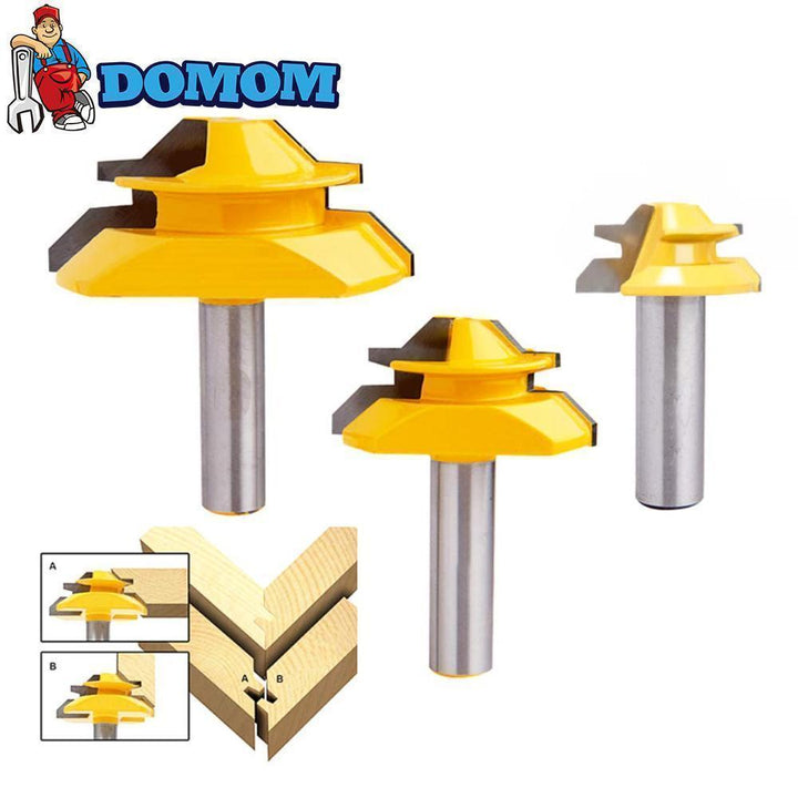 Lisslune | Domom 1/2 inch shank 45-degree lock miter cutter