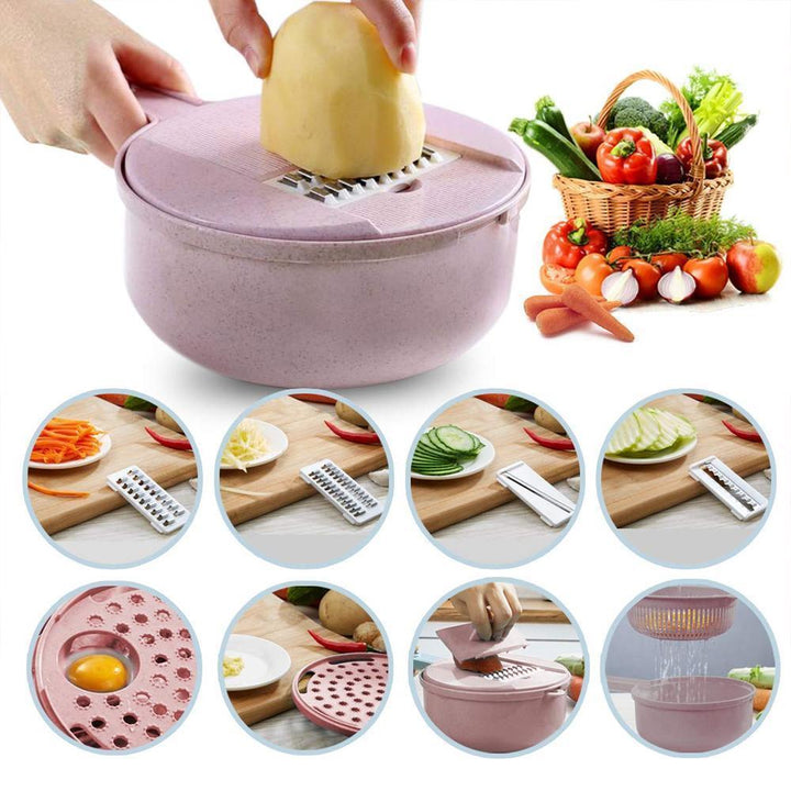 Lisslune | 9 in 1 Multifunctional Vegetable Slicer Set