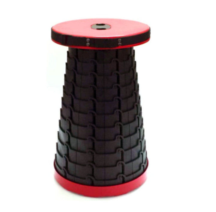 Lisslune | Portable & Lightweight Retractable Folding Stool, with Max Load 150Kg & Twelve Levels, for Fishing, BBQ, Outdoors, Indoors, Kitchen & More