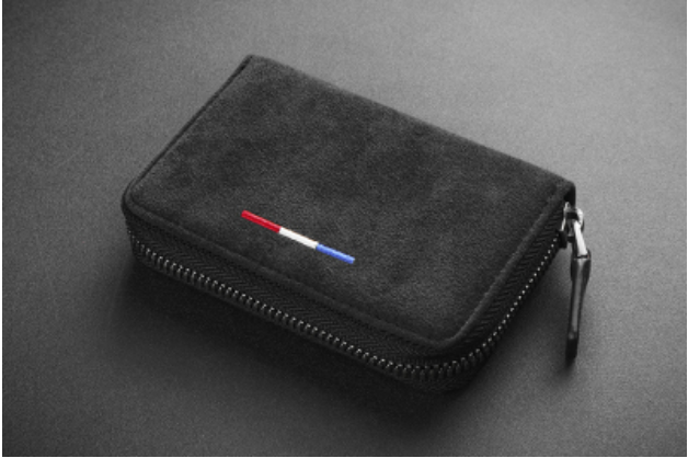 Lisslune | Large Capacity Slim Woven Suede Card Holder, for Shopping, Travelling, Jogging or Working