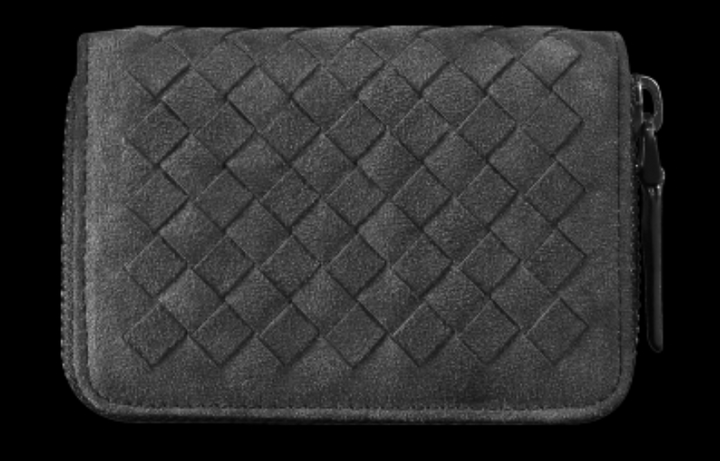 Lisslune | Large Capacity Slim Woven Suede Card Holder, for Shopping, Travelling, Jogging or Working
