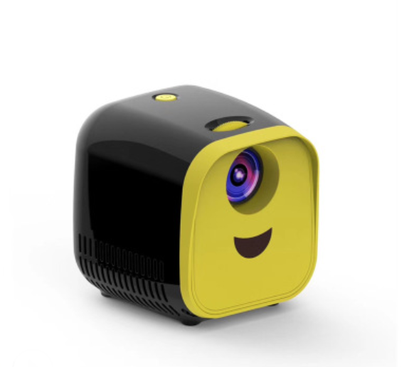 Lisslune | LED Mini HD Home Projector with Multi-language System, Support Reading Flash Drive, Mobile Hard Disk & TF Card, for Home and Office