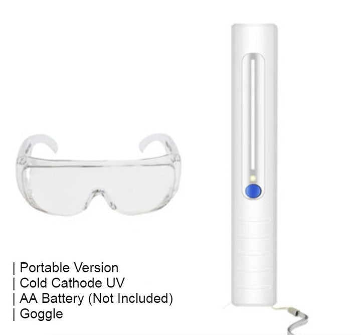 Lisslune | Portable Handheld UV Disinfection Lamp for Home & Travel, with LED UV Disinfection, Simple Operation, Fast and Effective, Suitable for Sofa, Tableware, Clothes and More