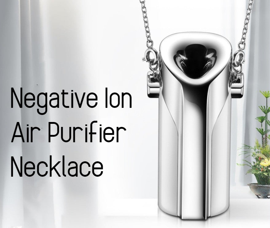 Lisslune | Portable Wearable Negative Ion Air Purifier Necklace with Light Weight, Silent Operation, High Efficiency, Energy-saving Design and Simple Shape