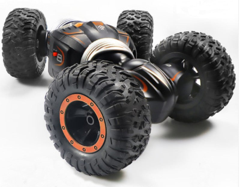 Lisslune | Rechargeable 4WD Stunt Off-road Remote Control Car with Lithium Battery, Rubber Vacuum Tires, Suitable for Driving on Various Bumpy Roads, for Adults and Children