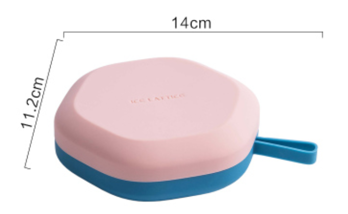 Lisslune | Silicone Ice Mold with 12 Hexagon or 24 Square Cavities, with Food Grade Silicone, Dustproof Lid, Dishwasher Safe and Easy to Demold