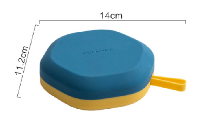 Lisslune | Silicone Ice Mold with 12 Hexagon or 24 Square Cavities, with Food Grade Silicone, Dustproof Lid, Dishwasher Safe and Easy to Demold