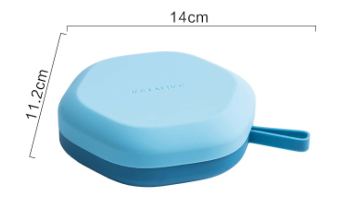 Lisslune | Silicone Ice Mold with 12 Hexagon or 24 Square Cavities, with Food Grade Silicone, Dustproof Lid, Dishwasher Safe and Easy to Demold
