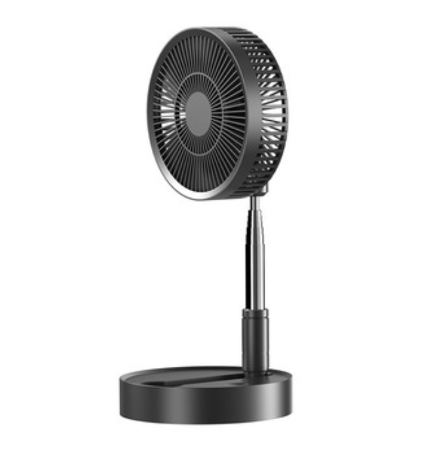 Lisslune | Multifunctional Retractable Fan, with Strong Wind, Long Battery Life, Three Adjustable Angles, Adjustable Wind, for Desktop and Floor