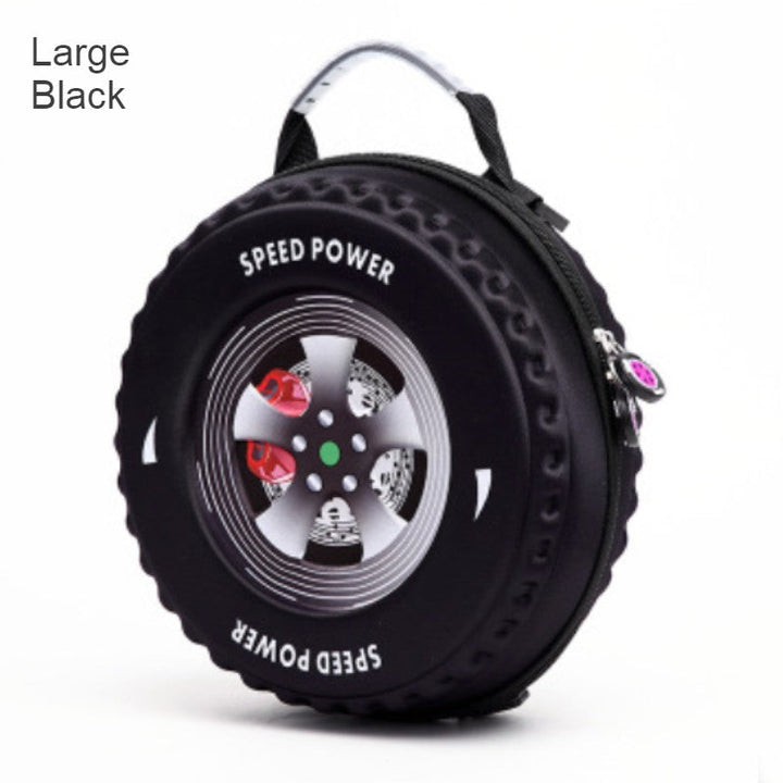 Lisslune | Cool 3D Racing Car Tire Backpack, for Preschool & Kindergarten, Boys & Girls