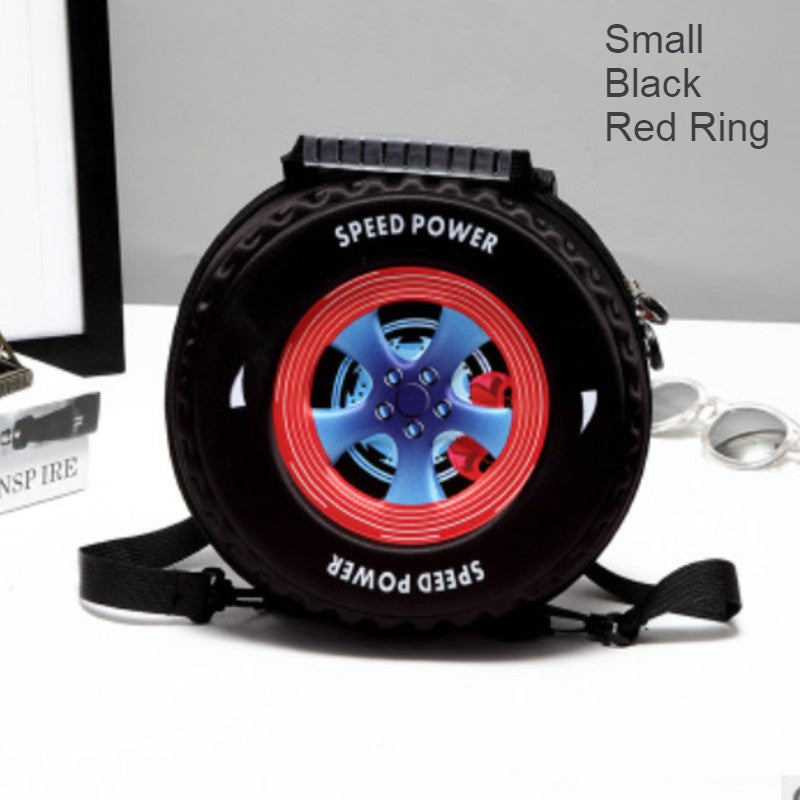 Lisslune | Cool 3D Racing Car Tire Backpack, for Preschool & Kindergarten, Boys & Girls