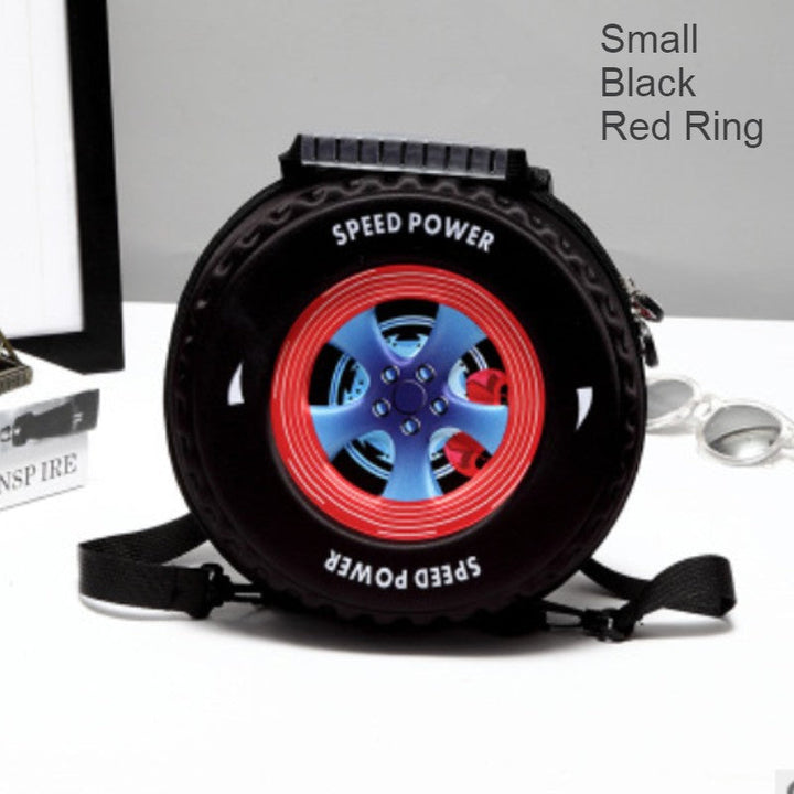 Lisslune | Cool 3D Racing Car Tire Backpack, for Preschool & Kindergarten, Boys & Girls