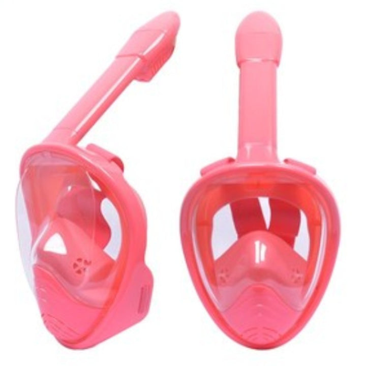 Lisslune | Foldable Full Face Snorkel Mask, with 180 Degree Panoramic Viewing, Anti-Fog & Anti-Leak Design, for Kids and Adults (1 pc)