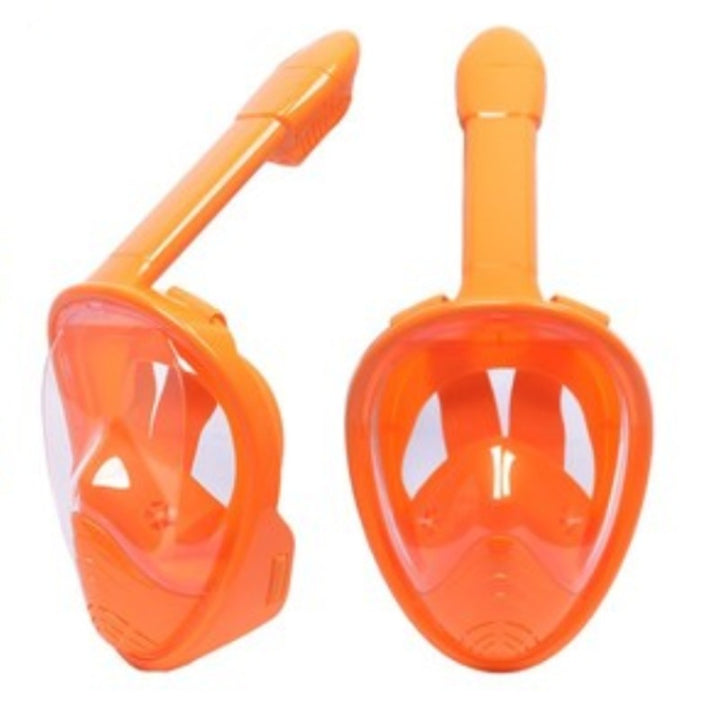 Lisslune | Foldable Full Face Snorkel Mask, with 180 Degree Panoramic Viewing, Anti-Fog & Anti-Leak Design, for Kids and Adults (1 pc)