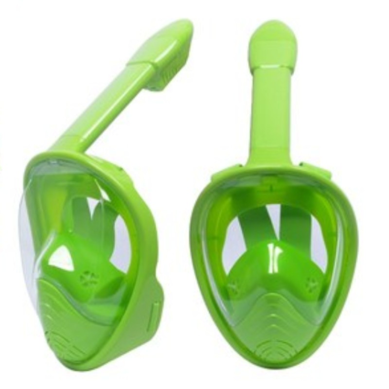 Lisslune | Foldable Full Face Snorkel Mask, with 180 Degree Panoramic Viewing, Anti-Fog & Anti-Leak Design, for Kids and Adults (1 pc)