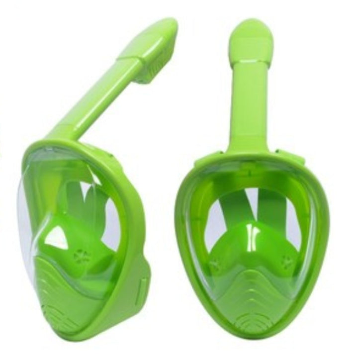 Lisslune | Foldable Full Face Snorkel Mask, with 180 Degree Panoramic Viewing, Anti-Fog & Anti-Leak Design, for Kids and Adults (1 pc)