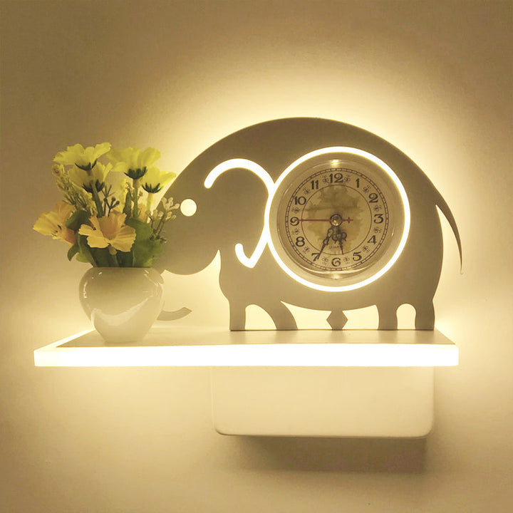 Skørter | Restaurant Café Wall Light with Shelf Acrylic Modern Creative Wall Light in White
