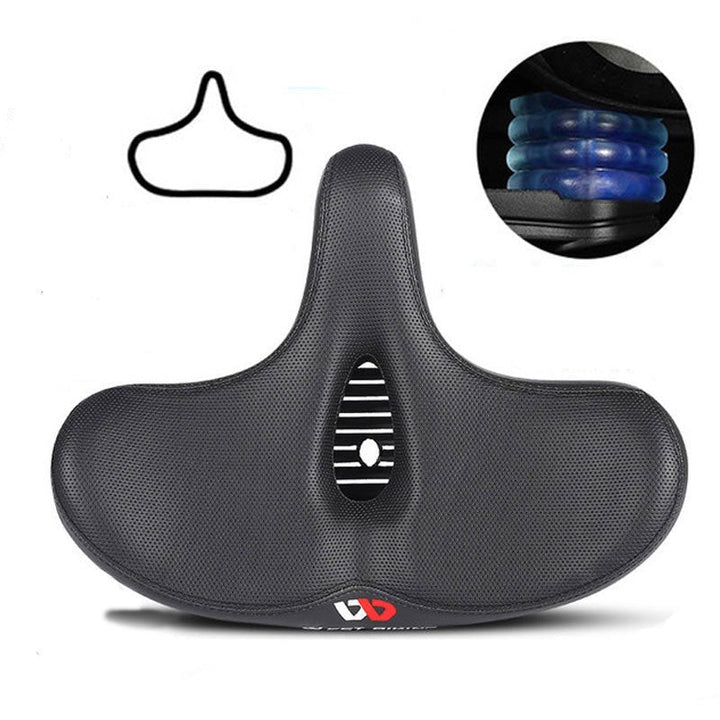 Lisslune | RideEase - Extra Wide & Breathable Comfortable Bike Saddle, Ergonomic Bicycle Seat
