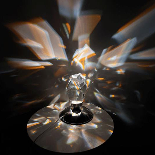 Lisslune | LuxorLite Diamond Crystal LED Table Lamp | Luxurious Mood Light | 3 or 16 Color Change | Wireless Night Light