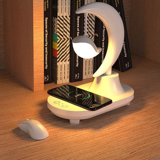 Lisslune | Moonsphere wireless LED lamp with Bluetooth speaker and charger