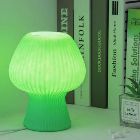 Lisslune | LumiMuse Vintage Glass Bed Lamp – Adjustable LED Nightstand Lighting