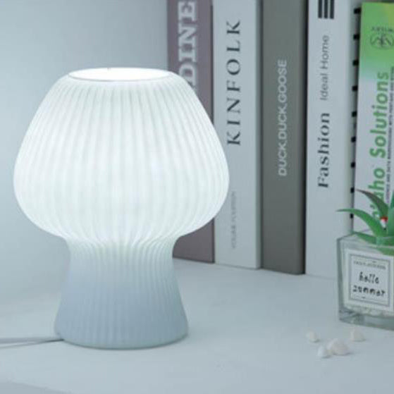 Lisslune | LumiMuse Vintage Glass Bed Lamp – Adjustable LED Nightstand Lighting