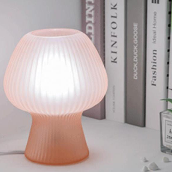 Lisslune | LumiMuse Vintage Glass Bed Lamp – Adjustable LED Nightstand Lighting