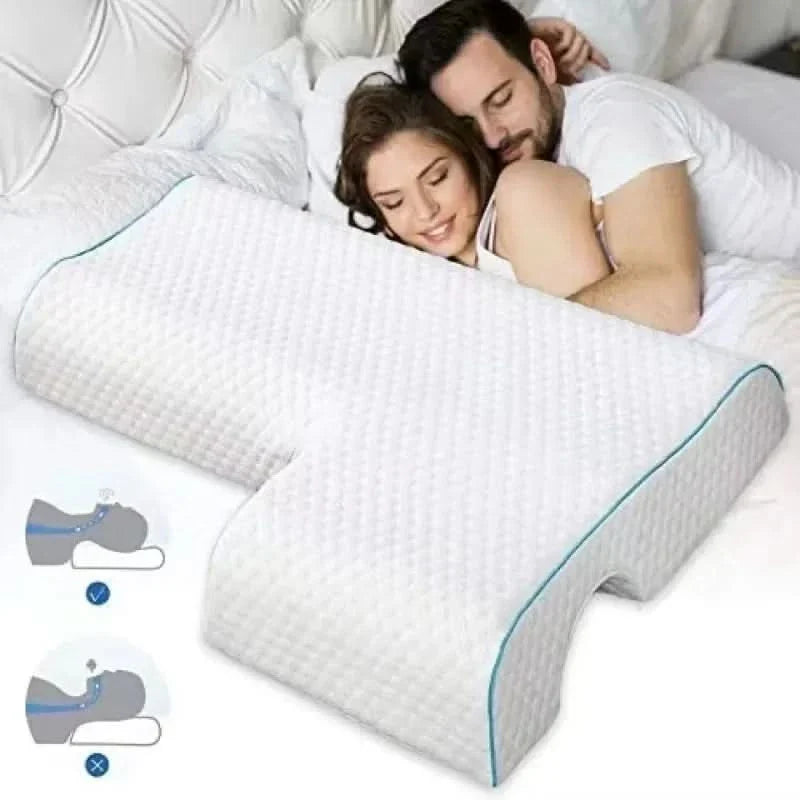 Lisslune | CouplePillow – Memory Foam Pillow for Comfortable Cuddling